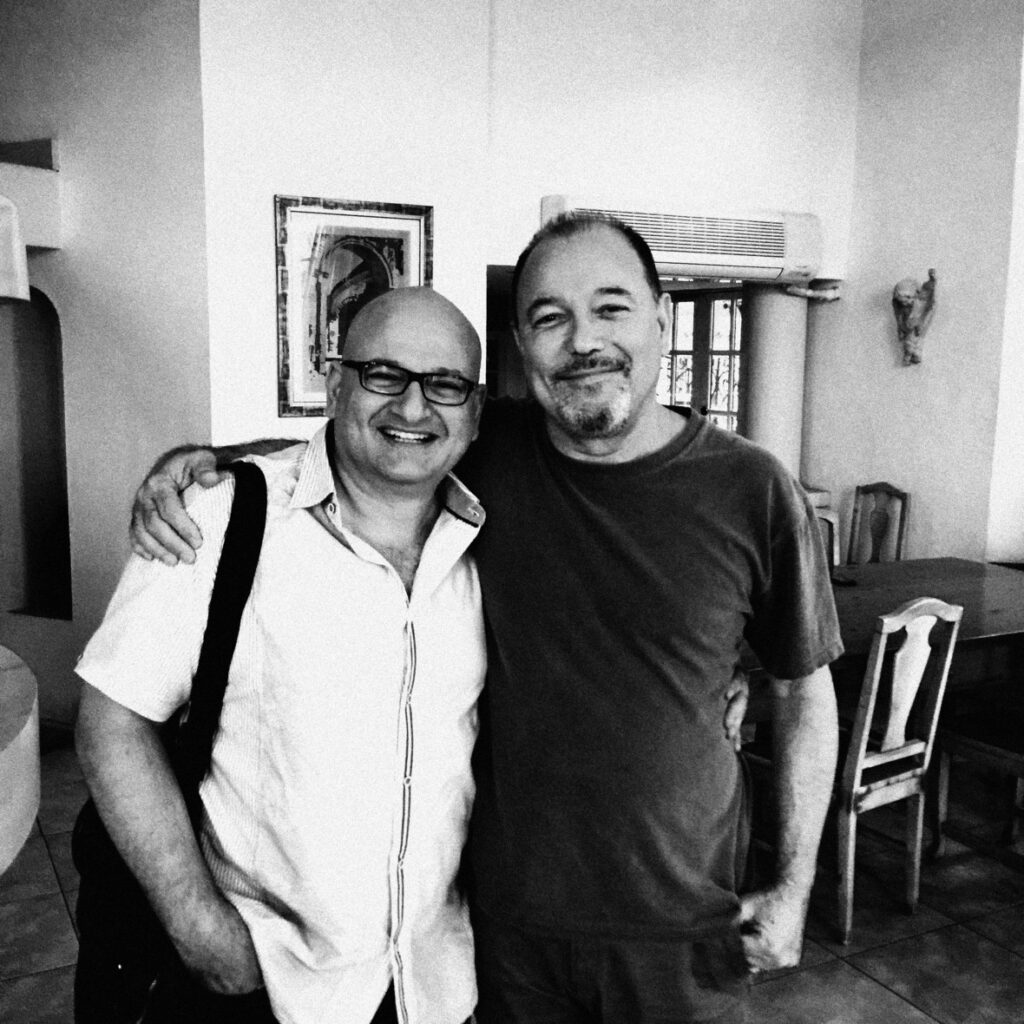 Fahed and Ruben Blades together. Global Music