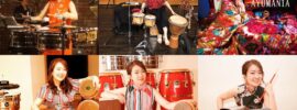 Ayumi "Azucar" Suzuki She plays Latin percussion At the same time, he began to organize concerts and to participate as a percussionist, keyboard percussionist or drummer.