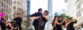 Dancing Tango at the Obelisk on Diagonal Norte street