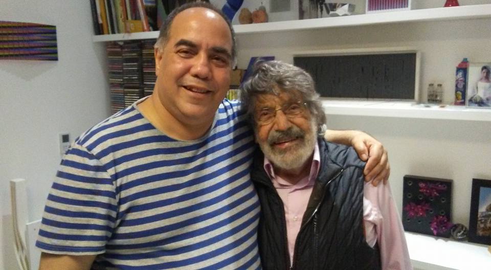 Last night sharing with the beloved Maestro Carlos Cruz Diez (Panama. October 29, 2016)