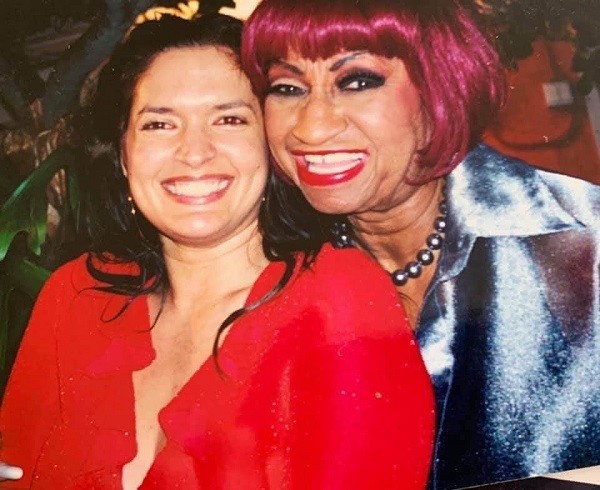 Yamila Guerra with Celia Cruz