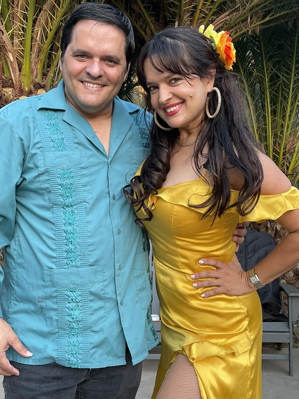Yamila Guerra with his brother Yalil Guerra