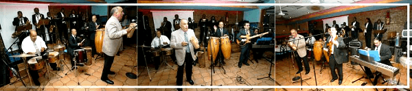 Orquesta Sabor Latino of the Alvarez brothers on stage