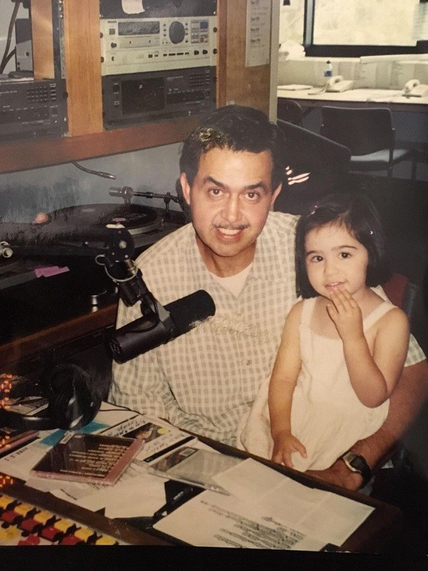 Eddie López with his daughter Nina