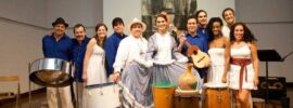 Wilmer Sifontes in the company of various artists