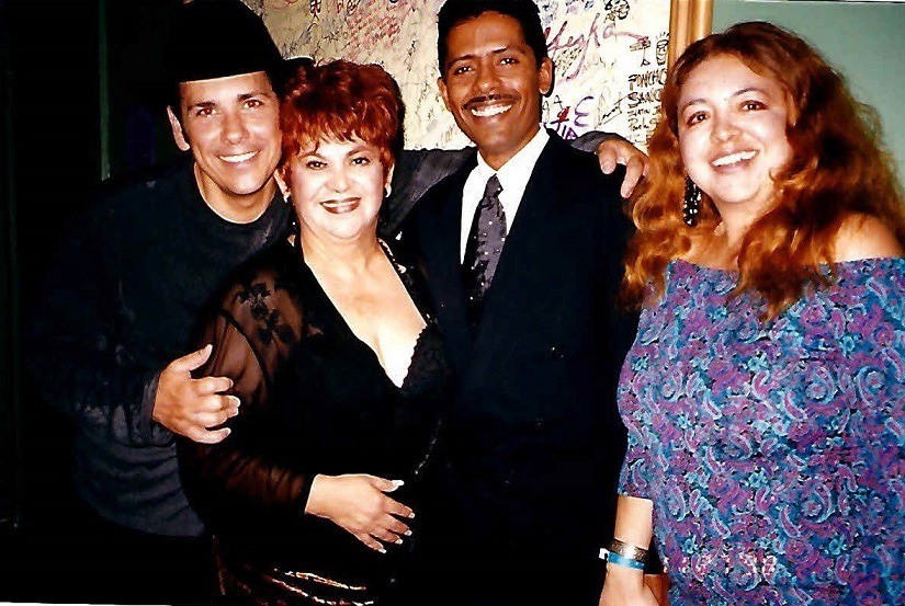 Cuban Singer Franco, Phil Robinson and Actress Lupe Ontioveros at the Conga Room