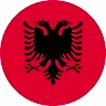 Albania circular flag
