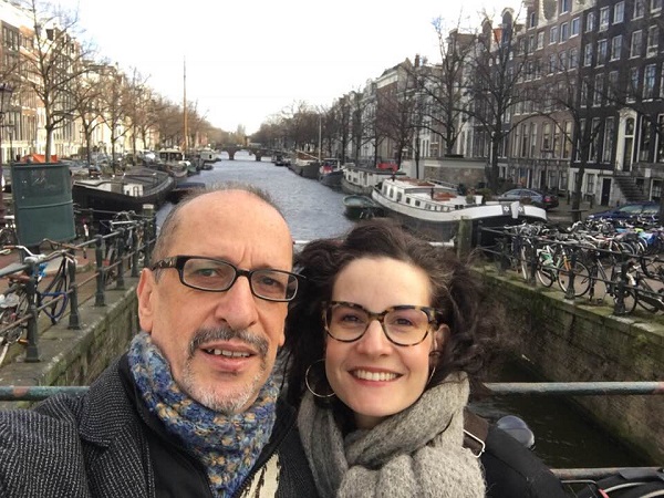 Hector In Amsterdam with daughter Leticia