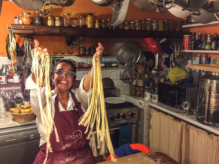 Marianto Cook making delicious fresh pasta