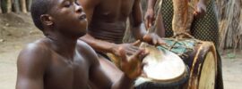 Africans playing Djembe