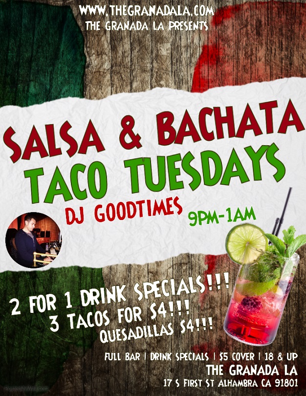 Salsa & Bachata Taco Tuesday - The Granada