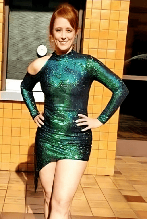 April at an event