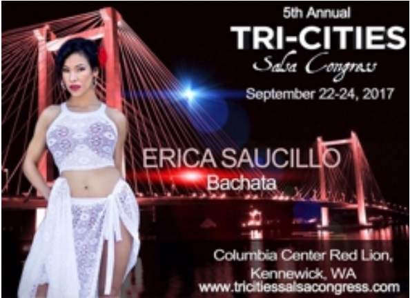 Erica Saucillo (Los Ángeles, CA): - 5° Congreso Anual de Salsa Tricities 2017 Flyer 1