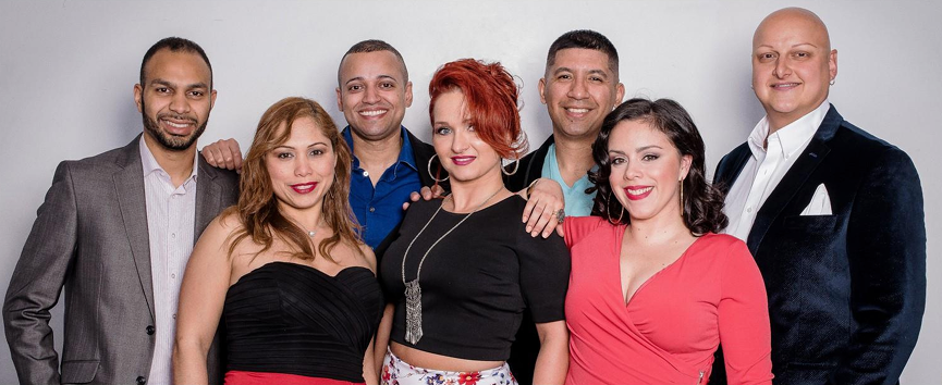 Members of the Salsa Fever On2 Dance Academy