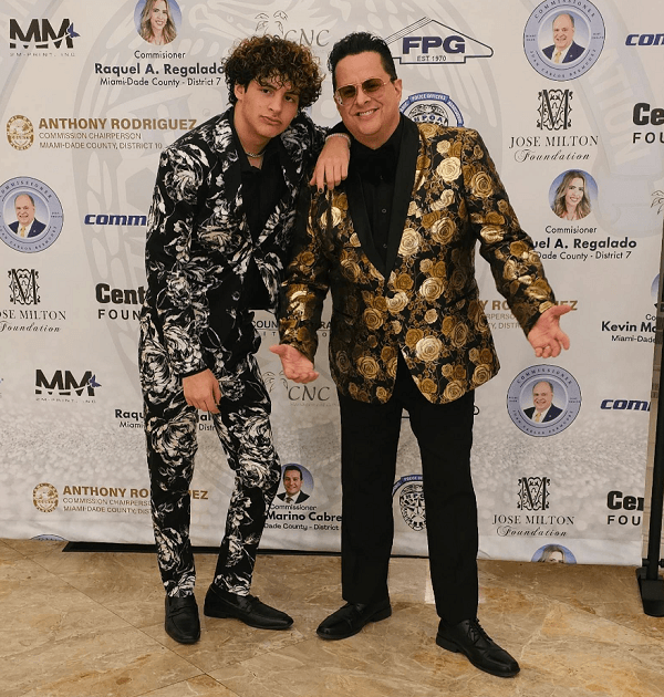 Tito Puente Jr. and his son