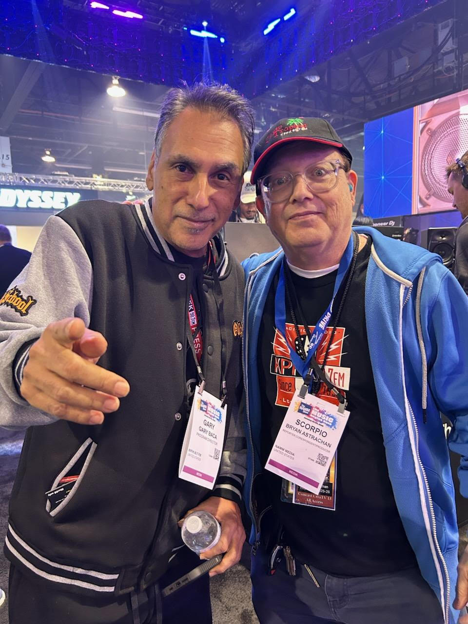 Gary baca and Scorpio at the NAMM