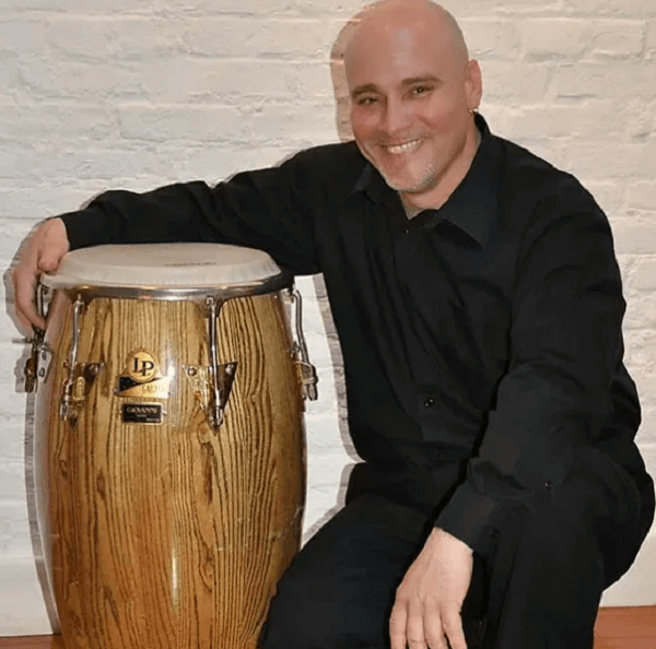 Jorge Torres and his conga