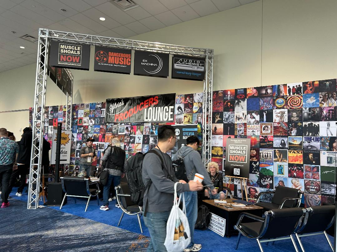 the stands of the NAMM Show