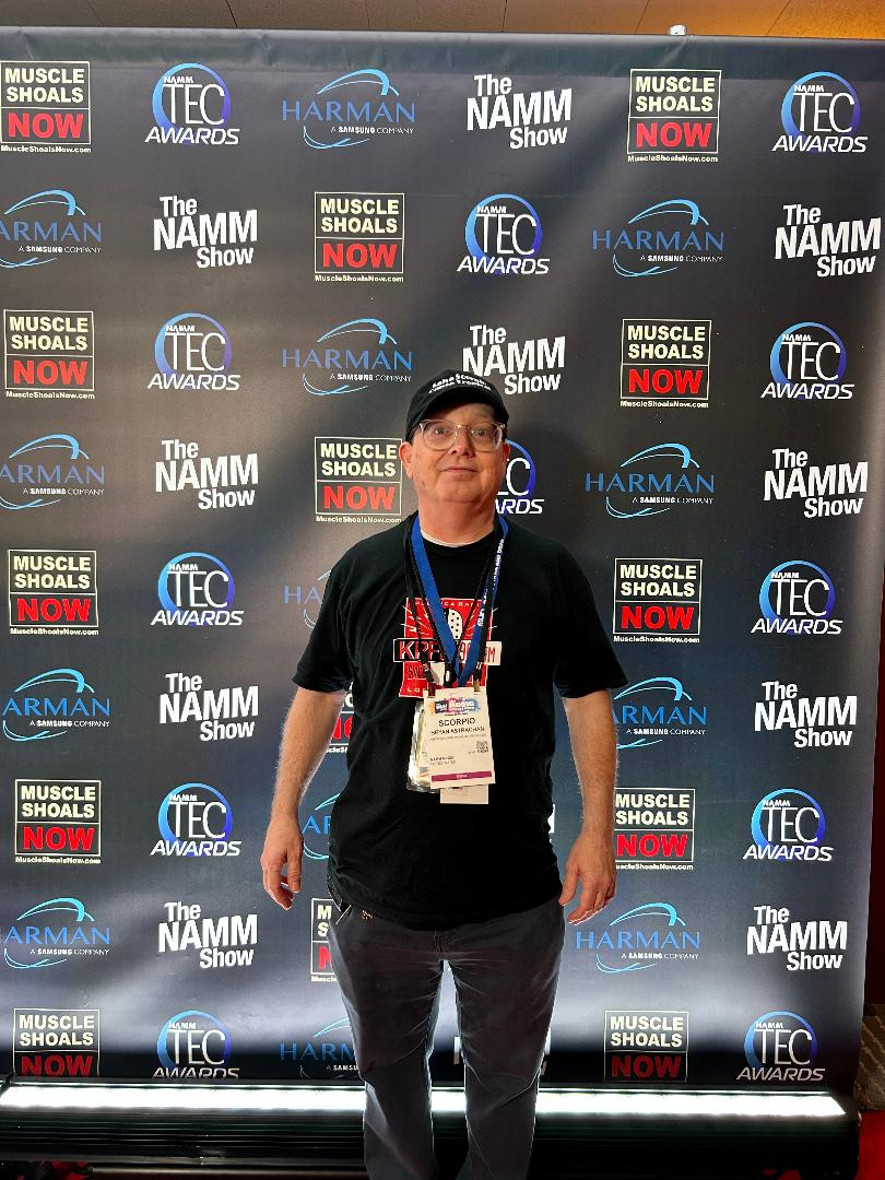 Bryan Astrachan, aka Scorpio, at the NAMM Show