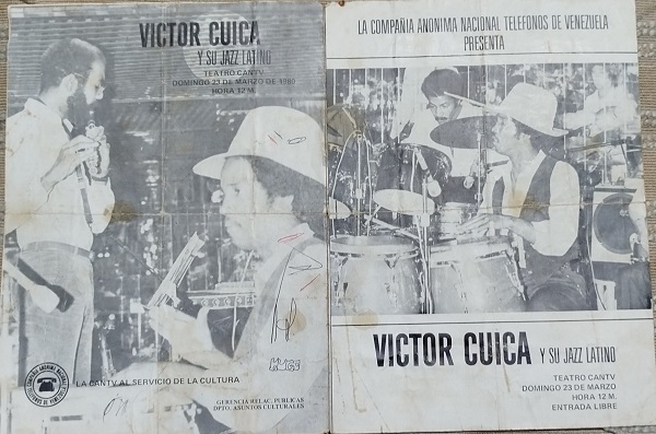 Victor Cuica and his Latin Jazz, March 23, 1980 at the Cantv Theater in Caracas