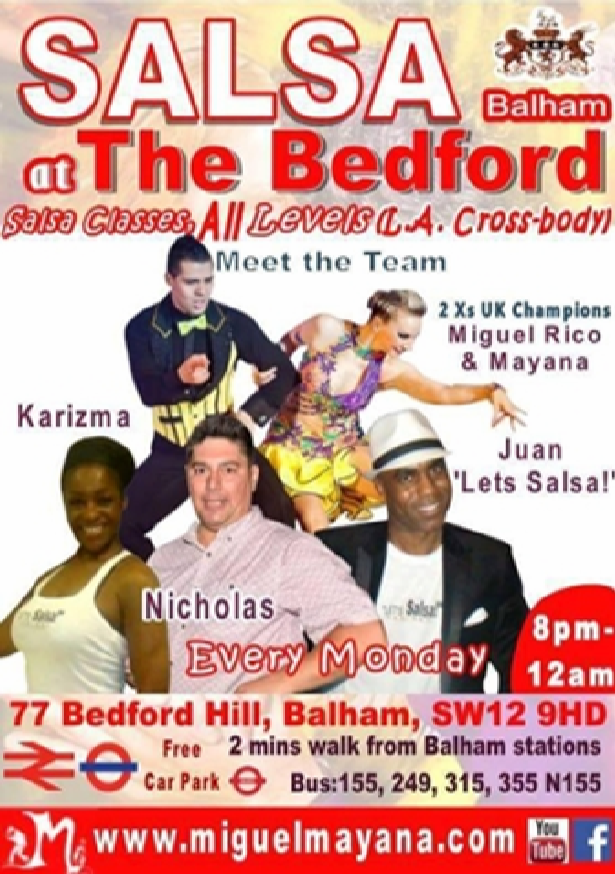 Salsa Bachata Classs in London flyers - Miguel & Mayana