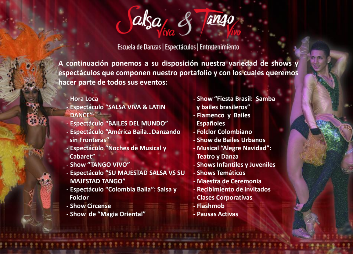 Salsa Viva & Tango Vivo shows