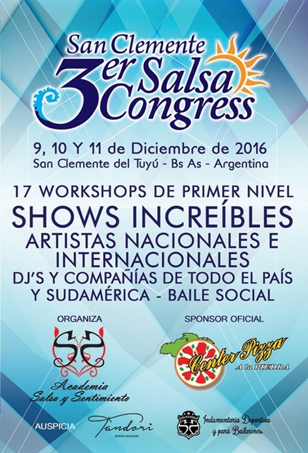San Clemente 3rd Salsa Congress 2016 - Details