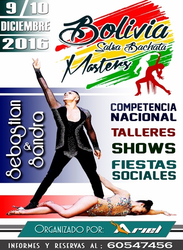 Bolivia Salsa & Bachata Masters Flyers