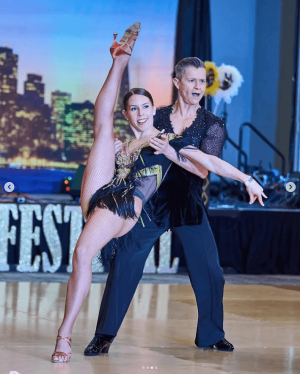 John and Aura dancing