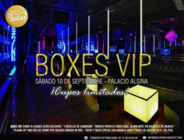 International Salsa Congress in Buenos Aires - Boxes Vip
