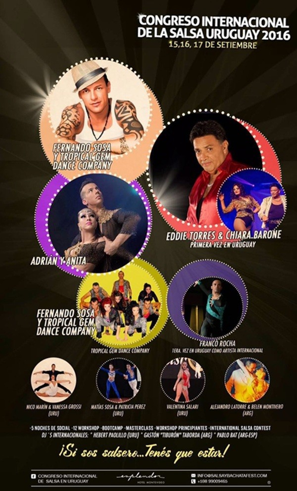Uruguay International Salsa Congress 2016 – Artists
