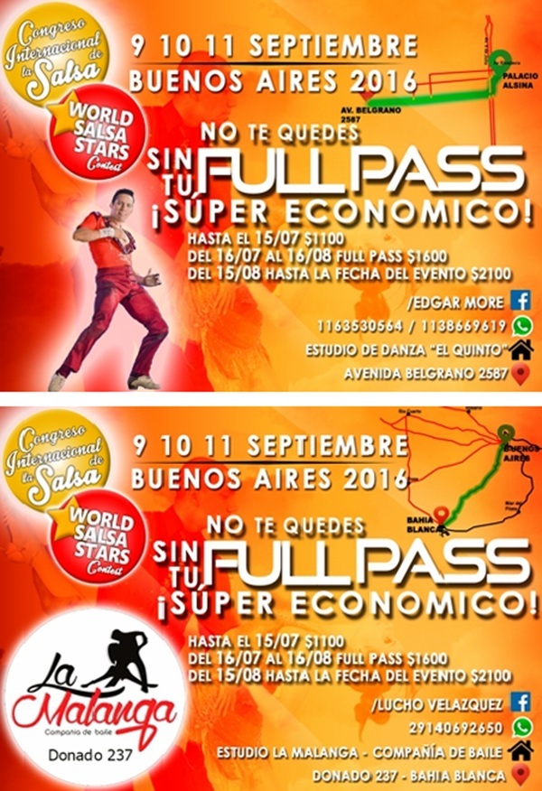Congreso Internacional De La Salsa en Buenos Aires - Full Pass