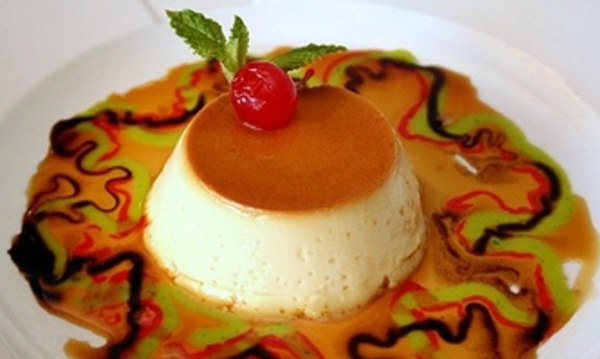 Flan . Caramel Custard - Mango Bar & Grill